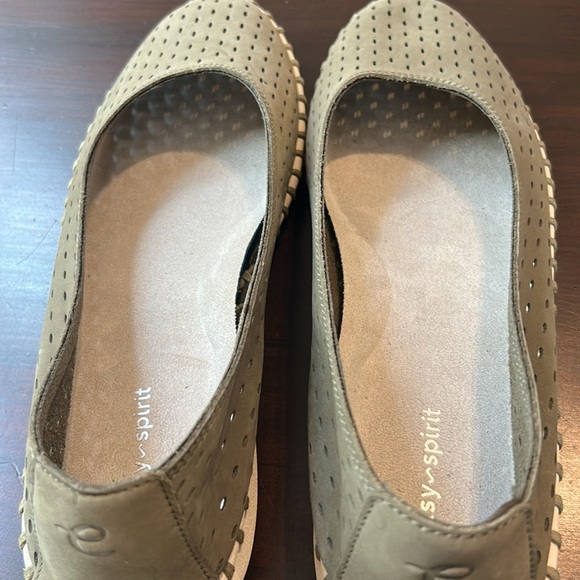 Easy Spirit Darla Leather Ballet Flat Olive Green Women’s Size 10 - Picture 13 of 15